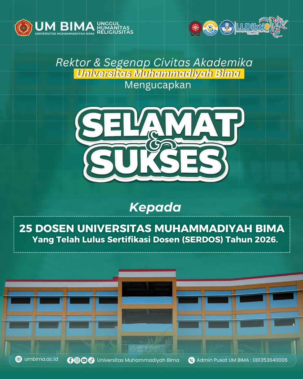 25 Dosen Universitas Muhammadiyah Bima Lulus Sertifikasi Dosen Tahun 2026