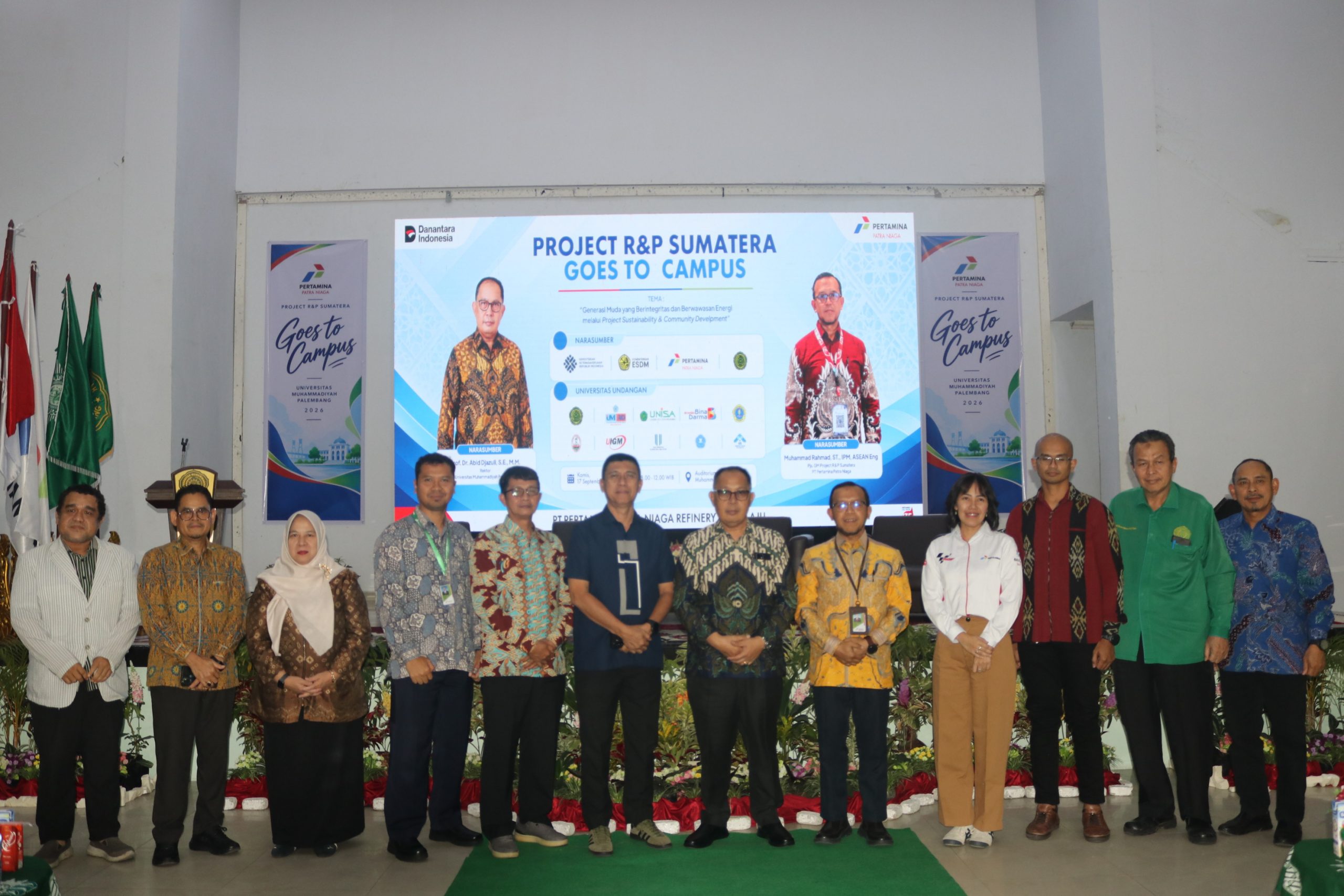 Pertamina Project R&P Sumatera Goes to Campus, UM Palembang Dorong Generasi Muda Siap dan Berperan Hadapi Masa Depan Energi