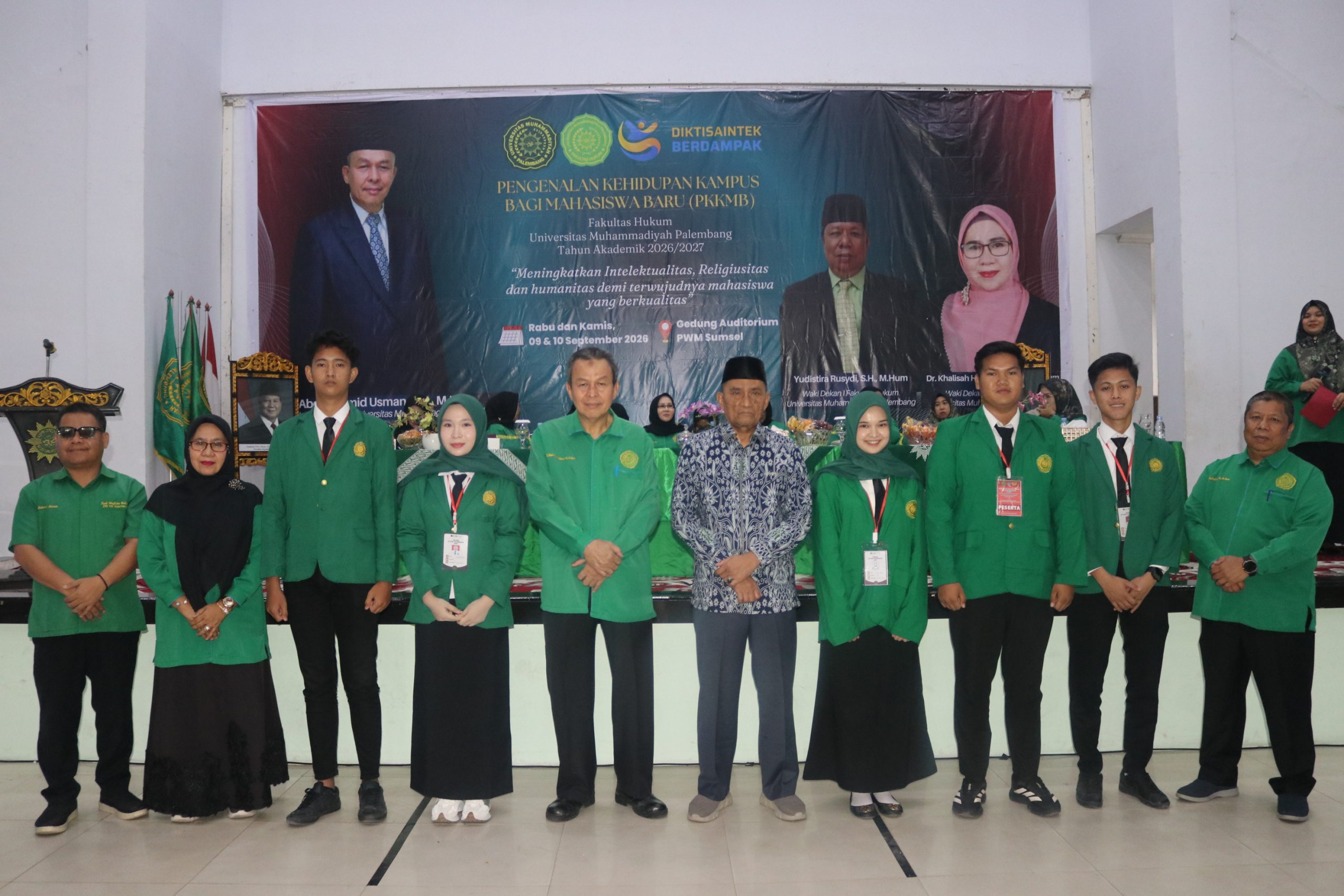 PKKMB 2026, Fakultas Hukum Universitas Muhammadiyah Palembang Tekankan Pentingnya Nilai Akademik, Relasi, dan Organisasi Bagi Mahasiswa