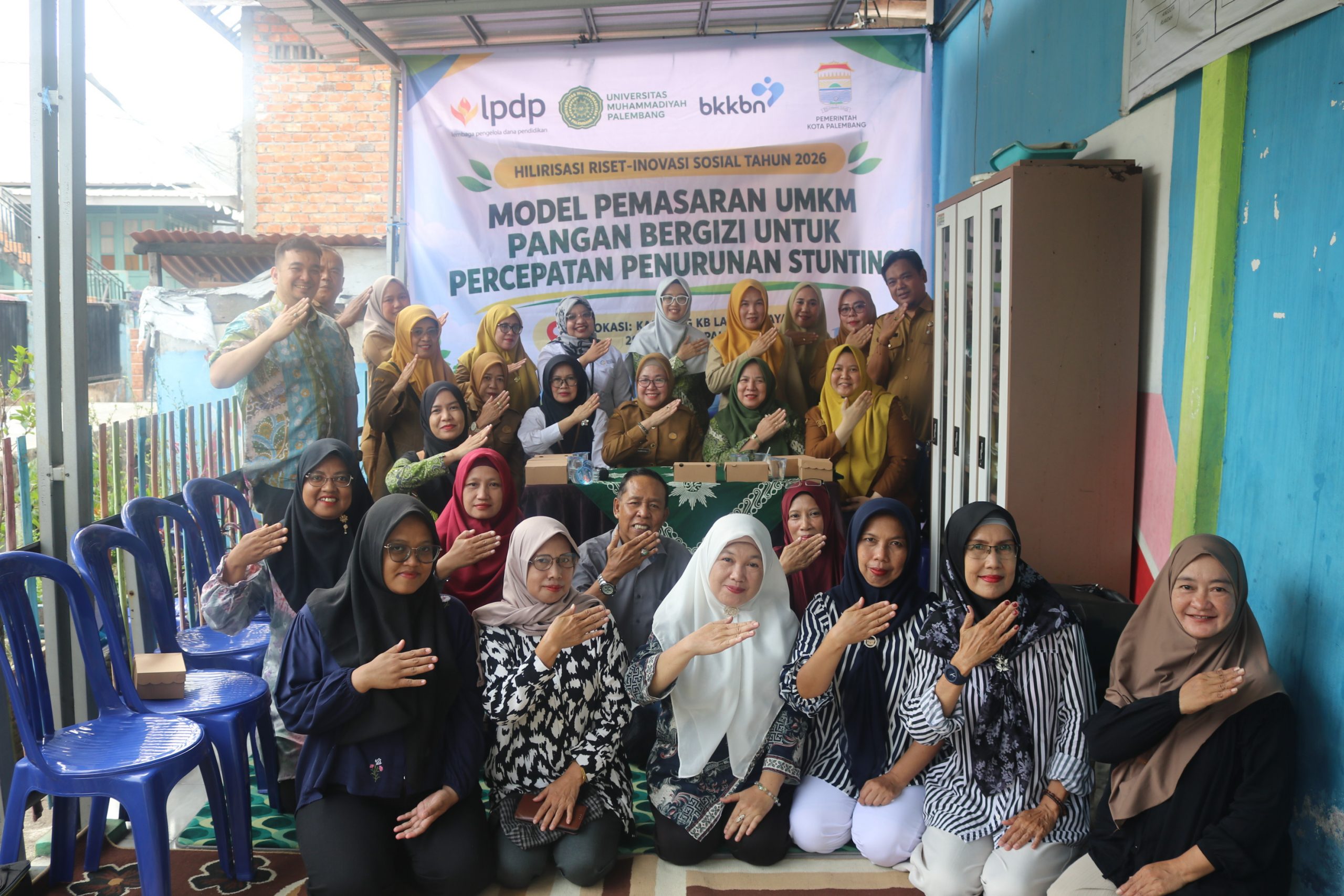Tekan Stunting dari Hulu, Universitas Muhammadiyah Palembang Kick Off Hilirisasi Riset UMKM Pangan Bergizi di Kampung KB Layang-Layang