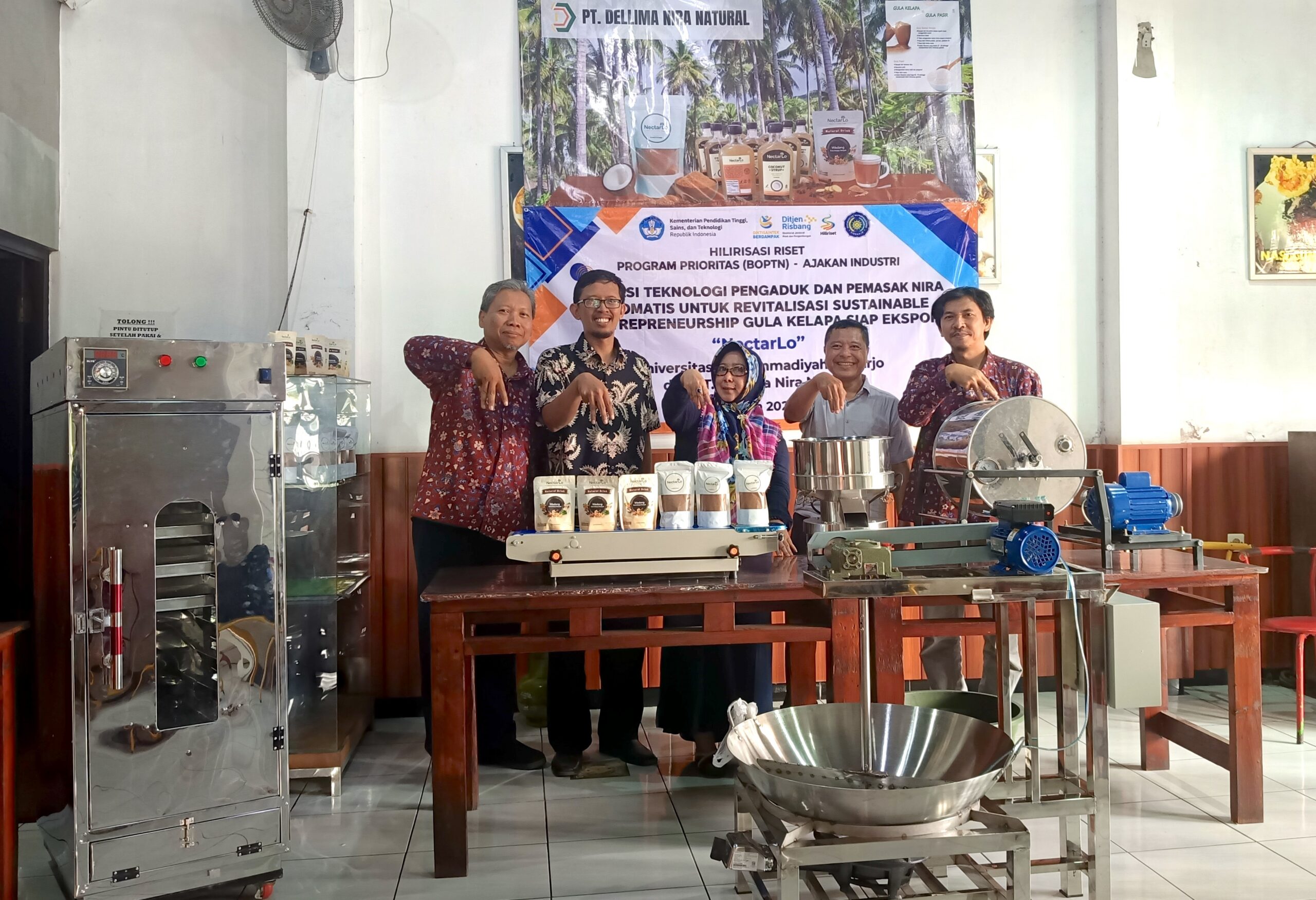 Siapkan Produk Gula Kelapa Siap Ekspor, Umsida Dampingi PT Delima Nira Natural